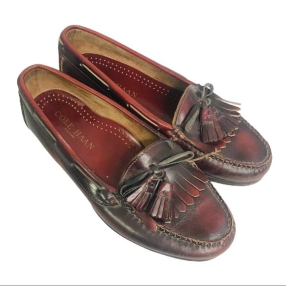 Cole Haan Mens Loafers Brown Leather Slip On main image 4